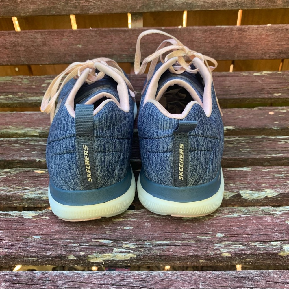 Skechers Womens Flex Appeal 2.0 | Size 11 |  Navy / Pink - Picture 5 of 9